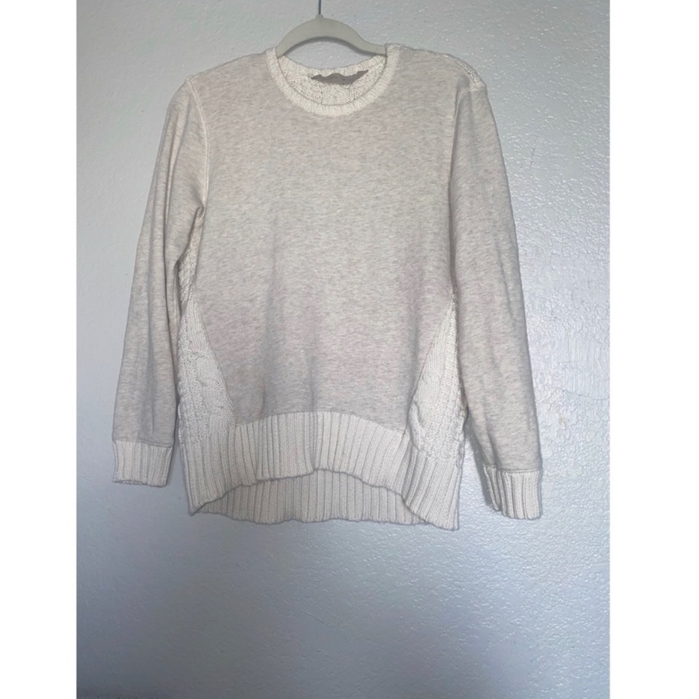Athleta | Madeira Chunky Cable Knit Wool Blend Sweater - Picture 3 of 11